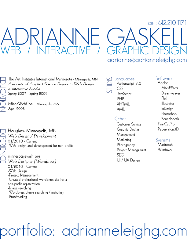 image of resume