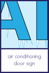 thumbnail image of air conditioning sign